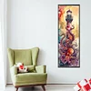 Oktopus Leuchtturm - runder Bohrer Diamantmalerei - 35*95cm (großer Teilbohrer)