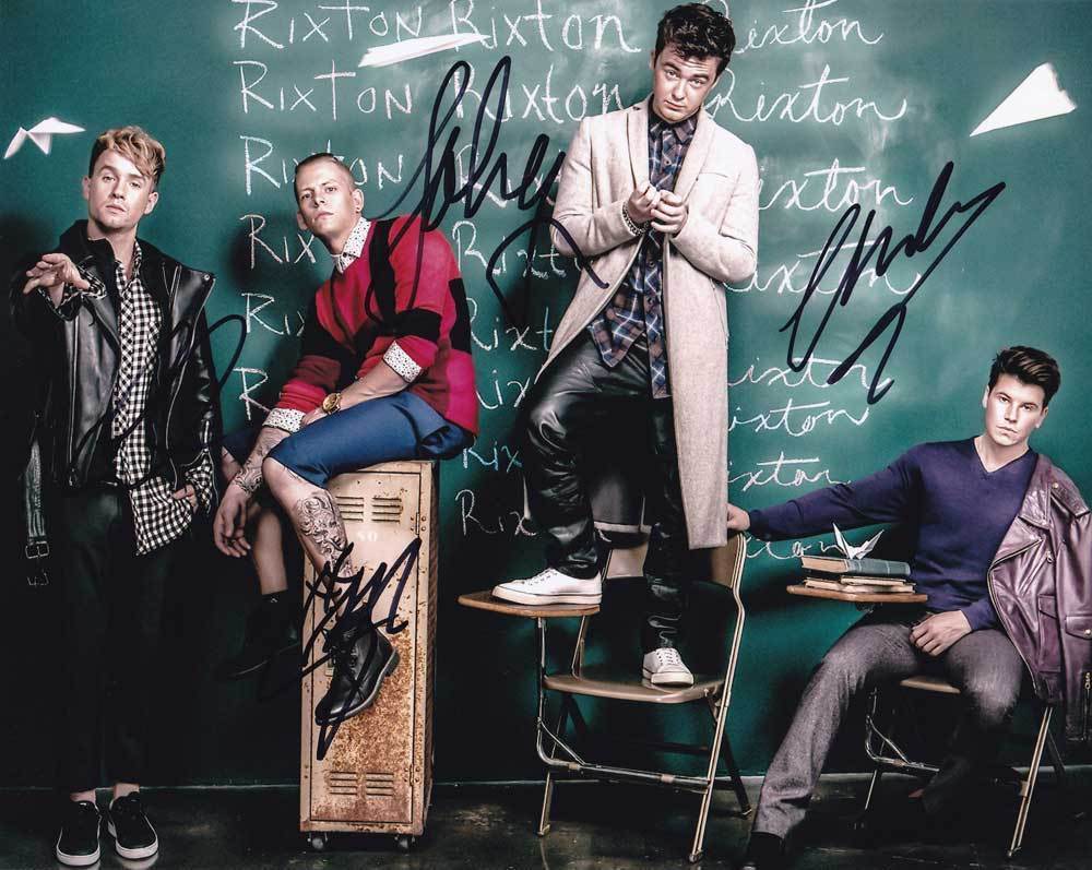 Rixton In-person AUTHENTIC Autographed Band Photo Poster painting by all 4 SHA #43634