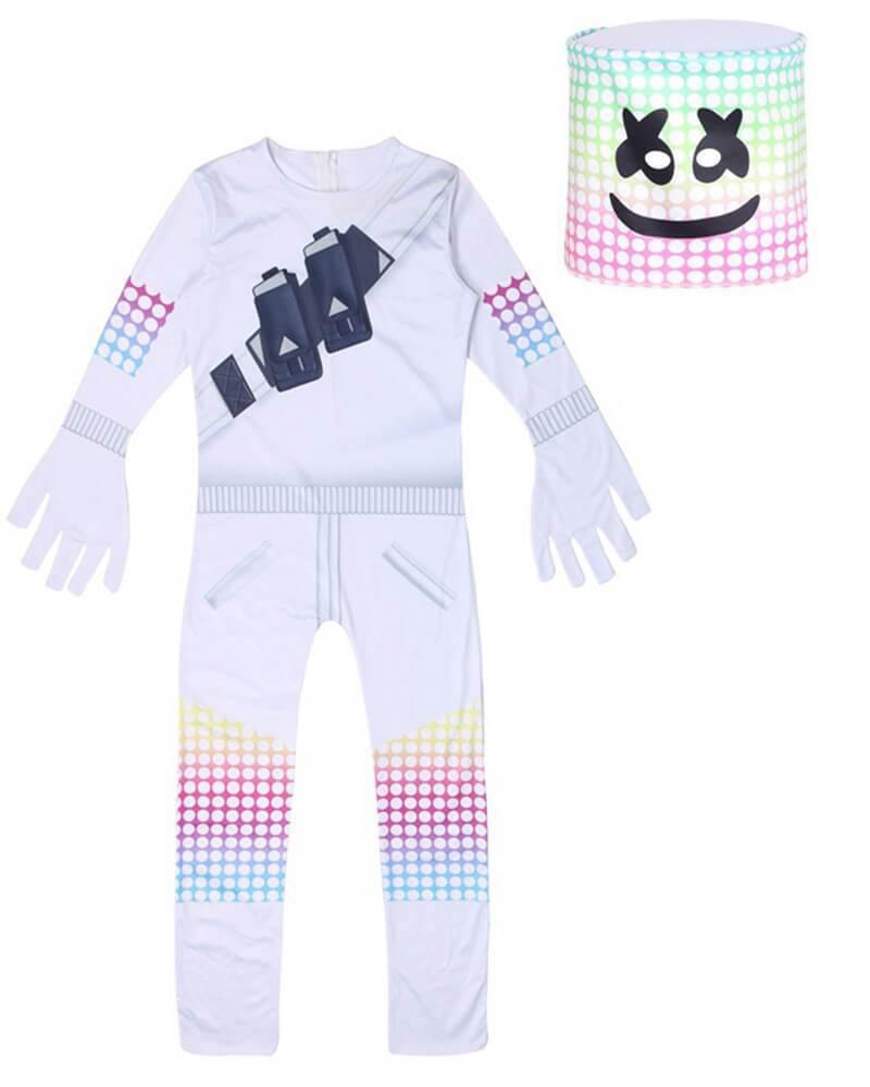 Boys 3-12 Years DJ Marshmello Onesies Zentai Cosplay Costume-Mayoulove