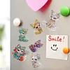 6PCS DIY Diamond Painting Refrigerator Magnets Sticker Kit (Funny Fox)