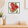 Stamped Cross Stitch-Red Flower (17*17cm)