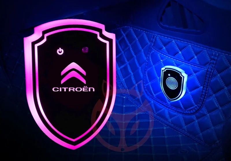 Car smart triangle window atmosphere modification lamp