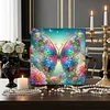 (Pre-Framed)Butterfly Flower-Special Shape Diamond Painting Kit(25x25cm)