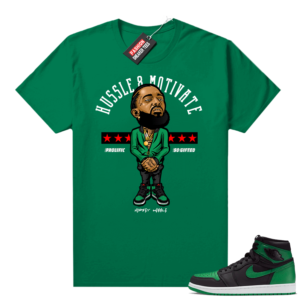 outfits to match pine green 1s