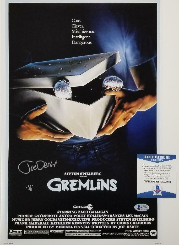 Director Joe Dante signed Gremlins 11x17 Photo Poster painting Autograph ~ Beckett BAS COA