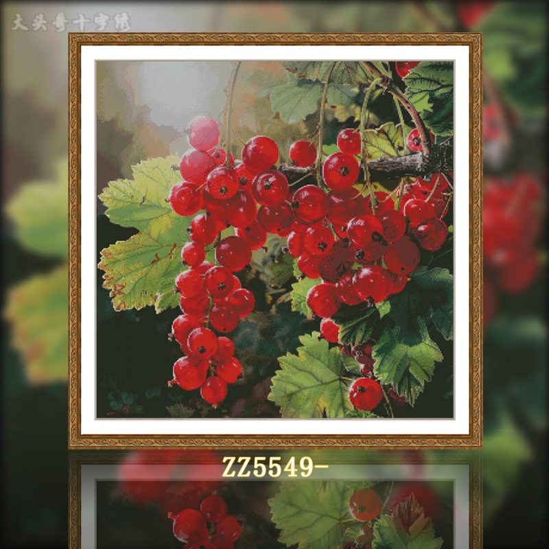 [ZZ5549-Colorful Cherries]  Painting Fairy Cross Stitch