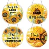 uk.everydayedeals 4Pcs Mini DIY Diamond Painting Hanging Ornaments - Sunflower