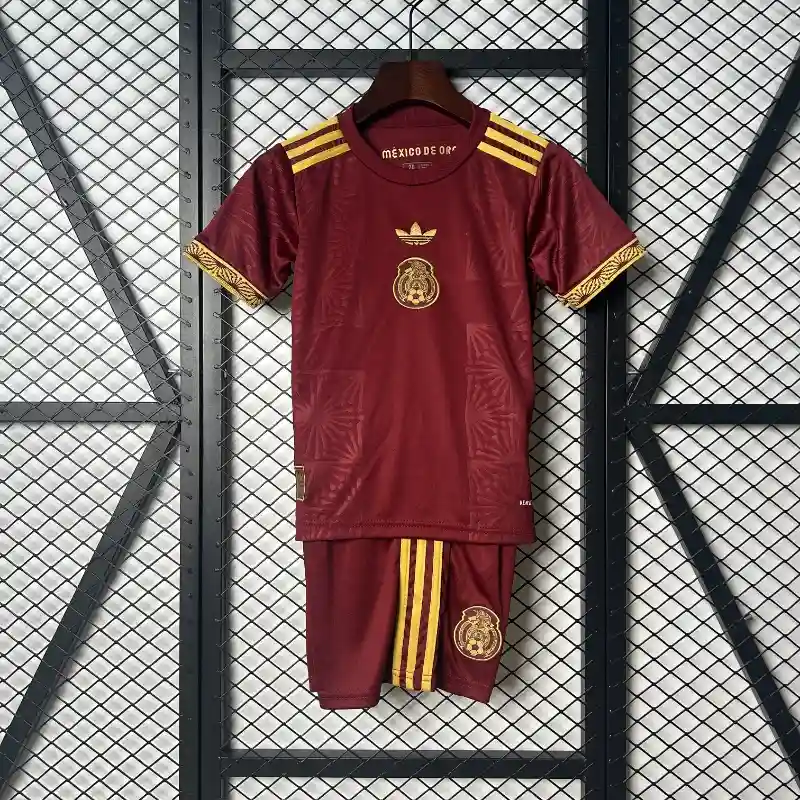 2025 Kids Mexico Special Edition Red Soccer Jersey