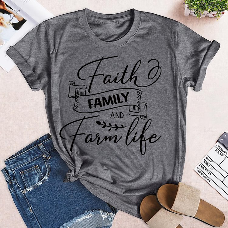 ANB - Faith Family And Farm Life Retro Tee-04888