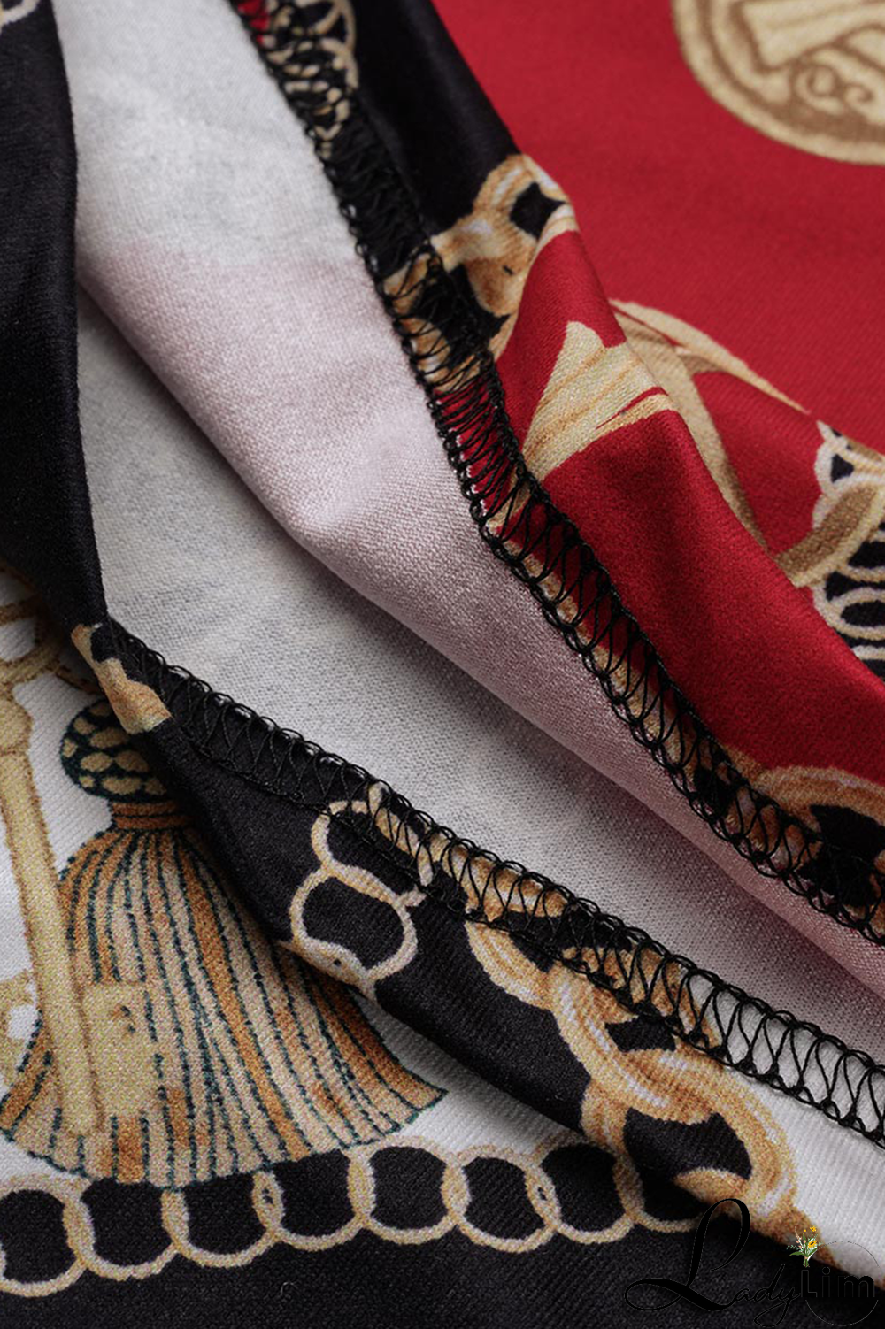 Yellow Casual Print Split Joint Half A Turtleneck Pencil Skirt Dresses