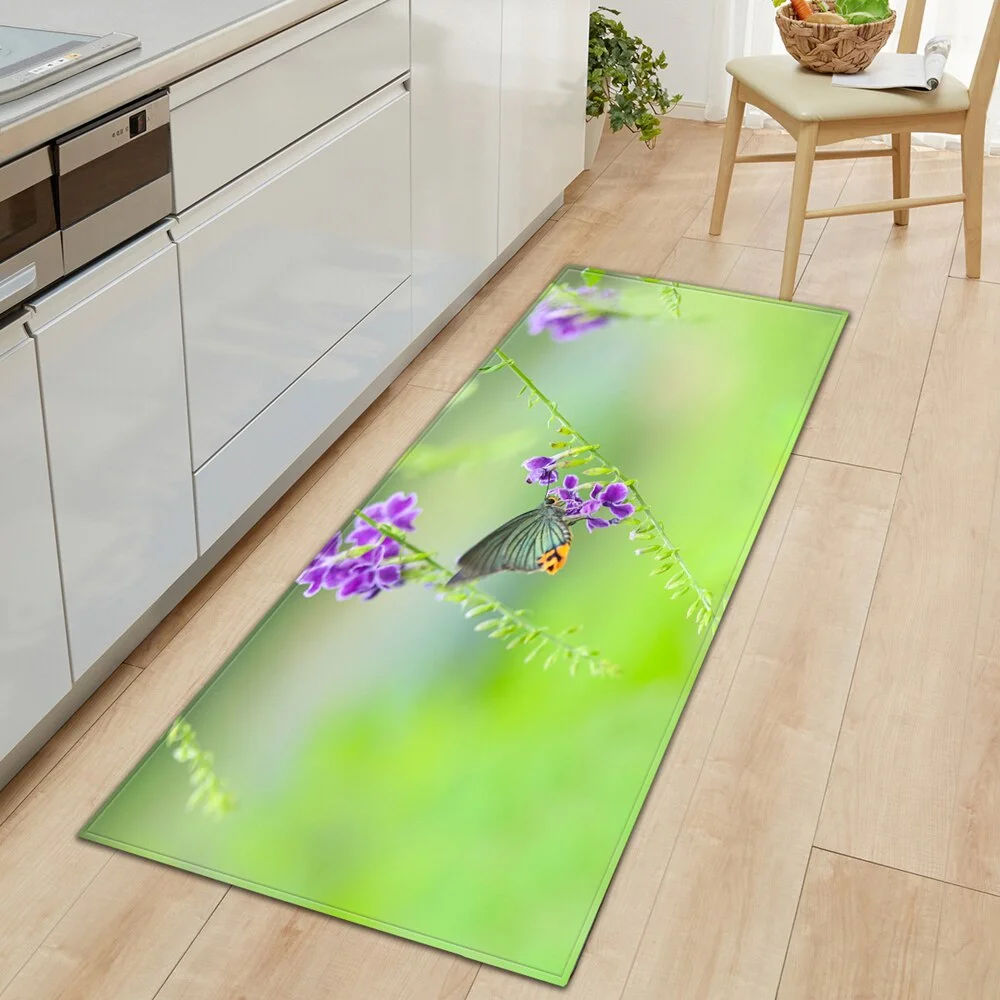 Modern Kitchen Mat Entrance Doormat Home Living Room Bedroom Children's Carpet 3D Printed Hallway Tatami Balcony Bath Long Rug