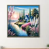 Diamond Painting-DIY Full Round Drill Reed Lakeside Cottage