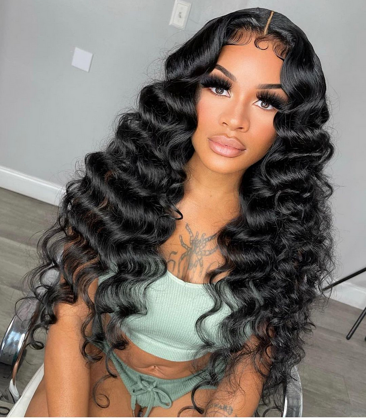 Lady Hanne Brazilian Natural Hairline Loose Deep Hair 13x4 HD Lace Wigs