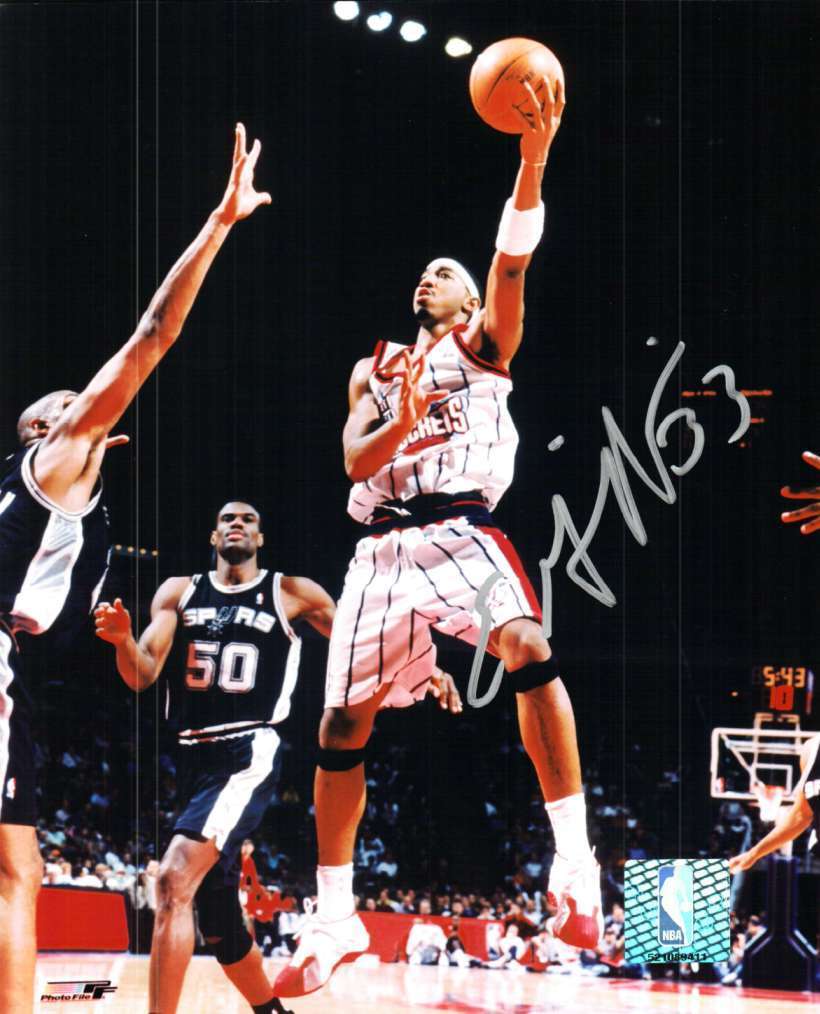 Signed 8x10 EDDIE GRIFFIN Houston Rockets Autographed Photo Poster painting w/COA