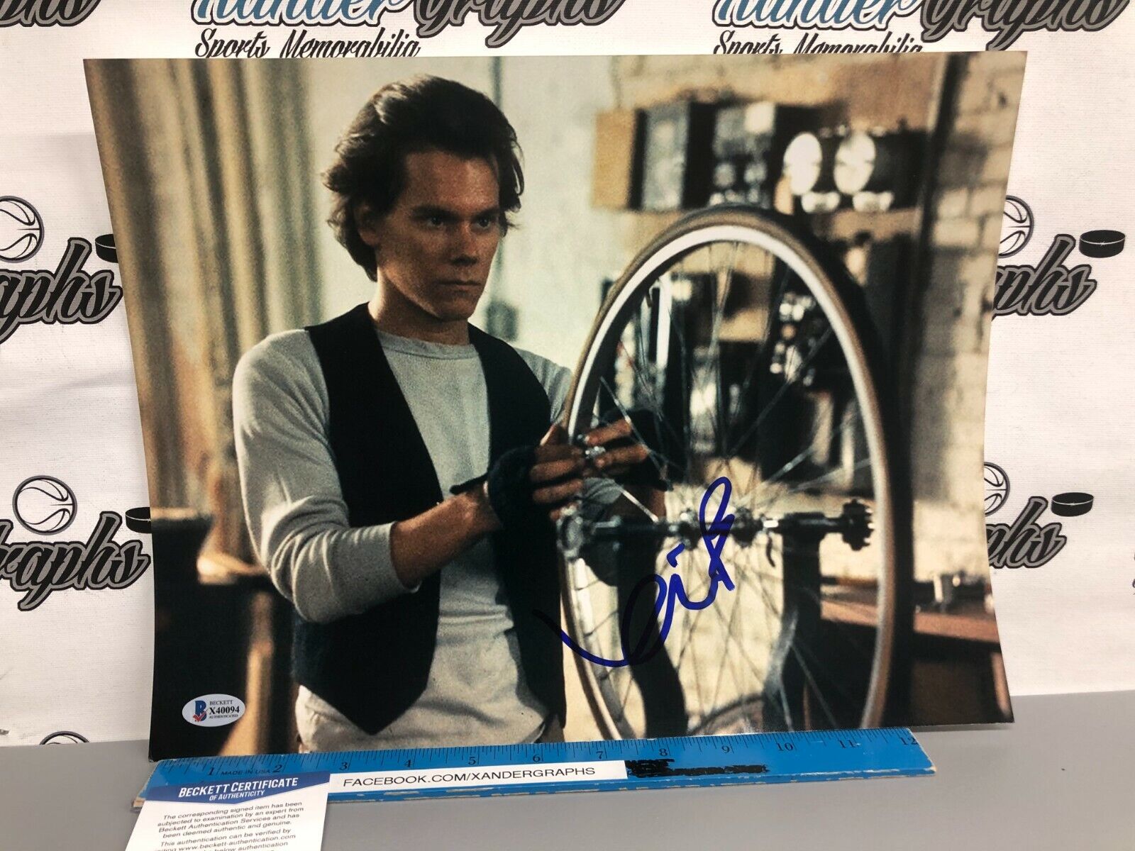 KEVIN BACON SIGNED AUTOGRAPHED 11X14 Photo Poster paintingGRAPH-BECKETT COA BAS X-MEN FOOTLOOSE