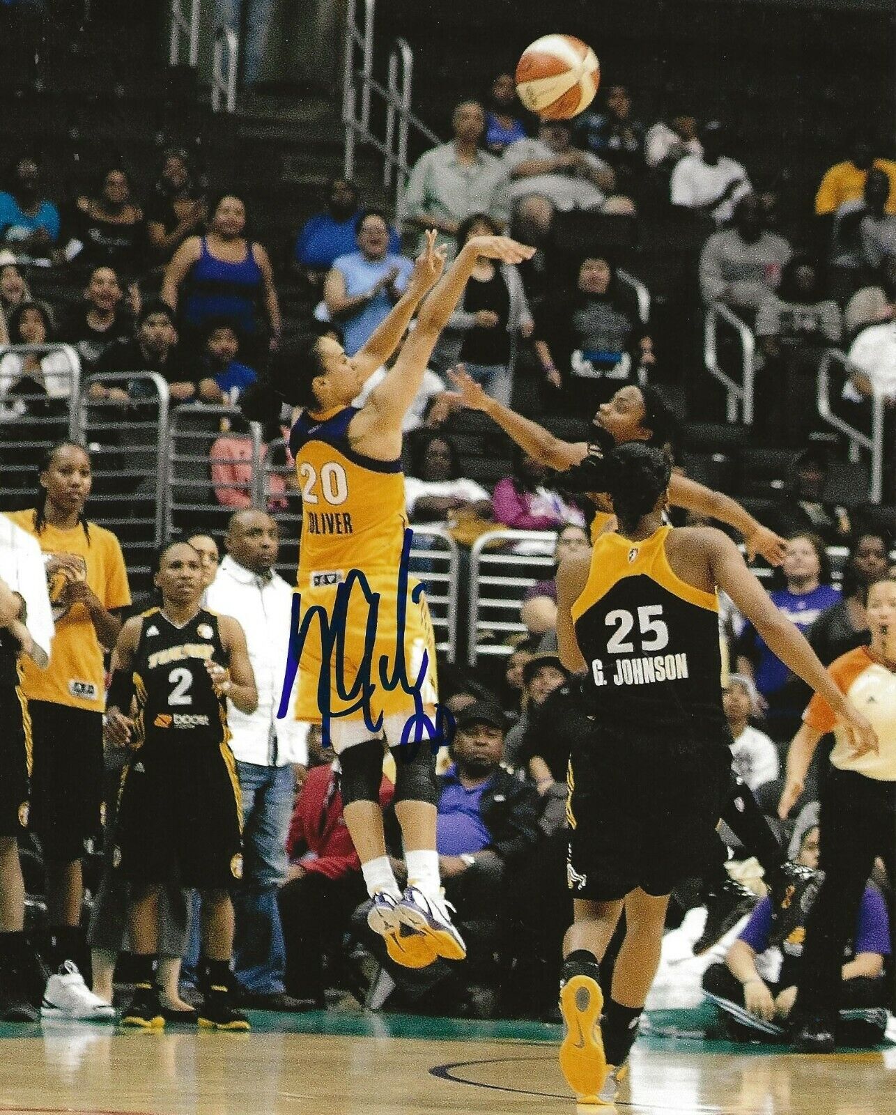 Kristi Toliver signed LA Los Angeles Sparks 8x10 Photo Poster painting autographed