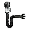 3In1 Bathroom Sink Drain Kit Flexible P-Trap Drain Pipe Replacement with Pop Up Stopper Expandable Flexible Downspout Pipe Anti Odor Filter Water Pipes