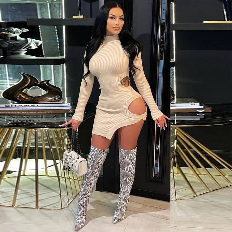 Lydia Ribbed Mini Dress