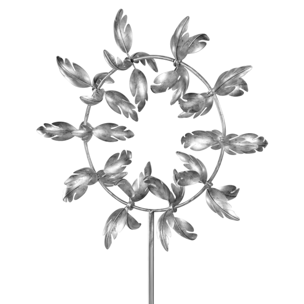 

Metal Windmill Petal Shape Outdoor Wind Spinner Catchers Garden Decoration, 501 Original