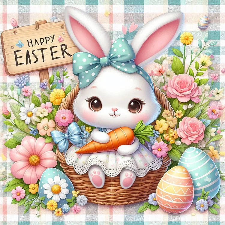 Full Round Drill Diamond Painting -Easter Bunny - 30*30cm