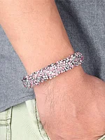 Breast Cancer Awareness Pink Crystal Bracelet - Image 2