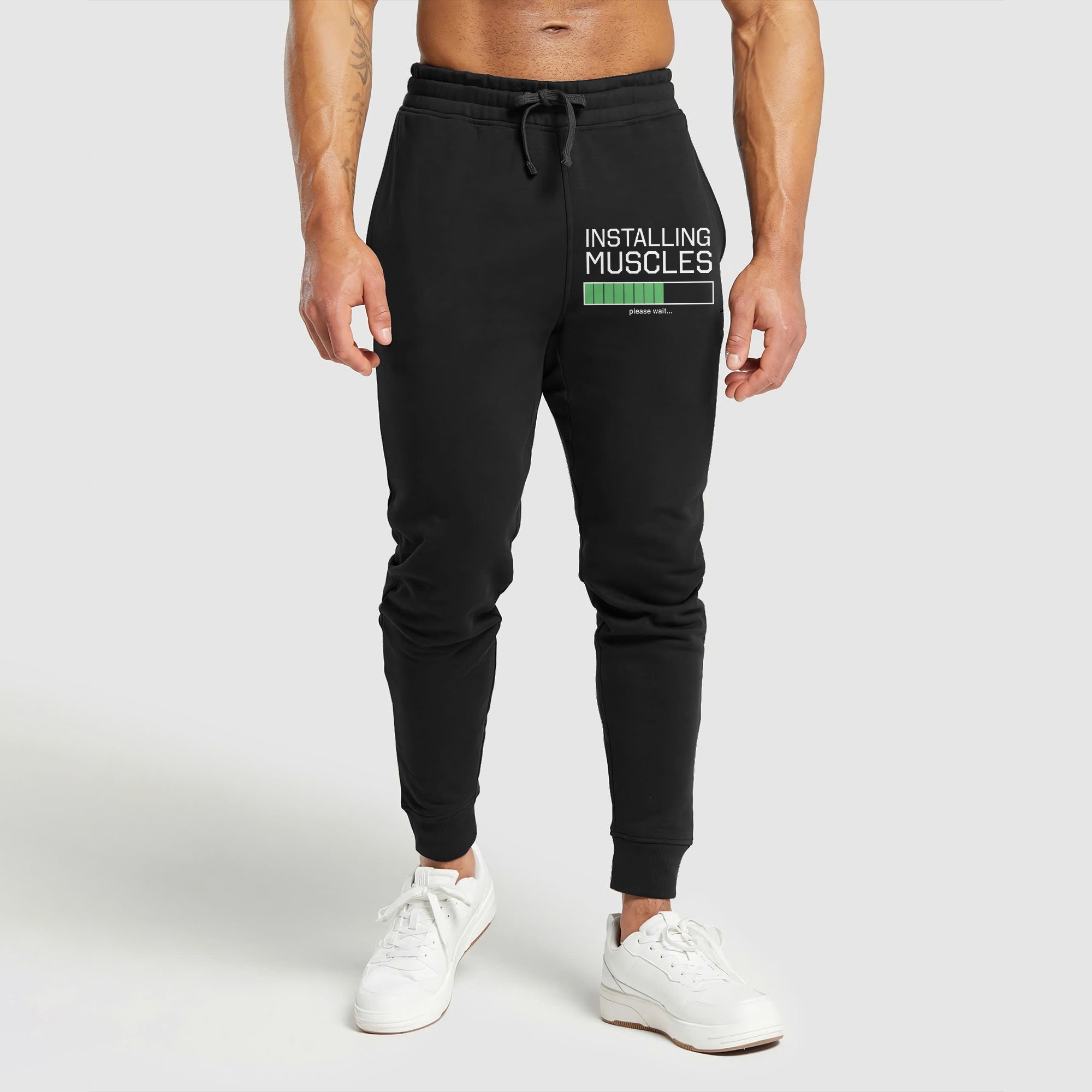 INSTALLING MUSCLES... Graphic Print Performance Sweatpants