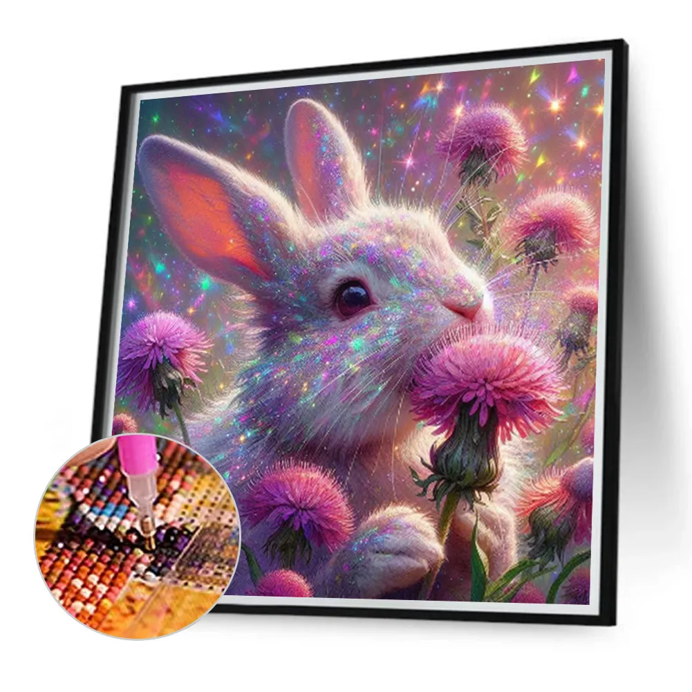 Diamond Painting - Full Round Drill - Rabbit(Canvas|40*40cm)