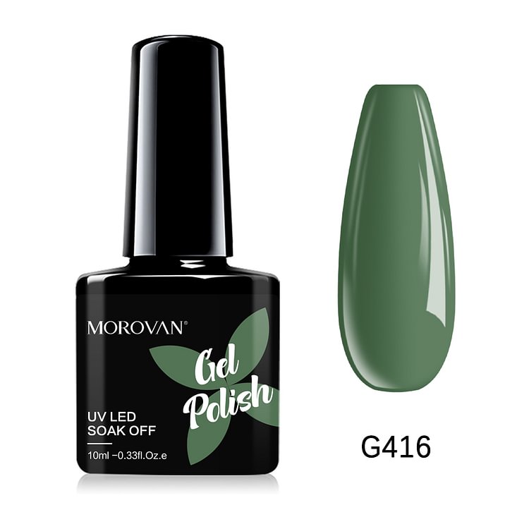 Morovan Gray Sea Green Gel Nail Polish G416