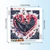 Diamond Painting-DIY Crystal Rhinestone Black Rose Heart Dance Girl(Box Packaging)