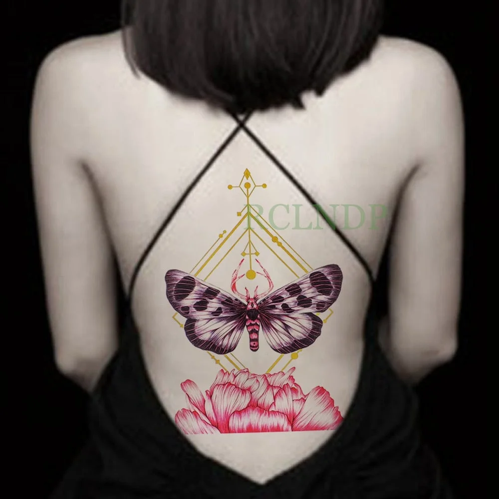 Waterproof Temporary Tattoo Sticker sexy on body back big crown tatto stickers flash tatoo fake tattoos for women men