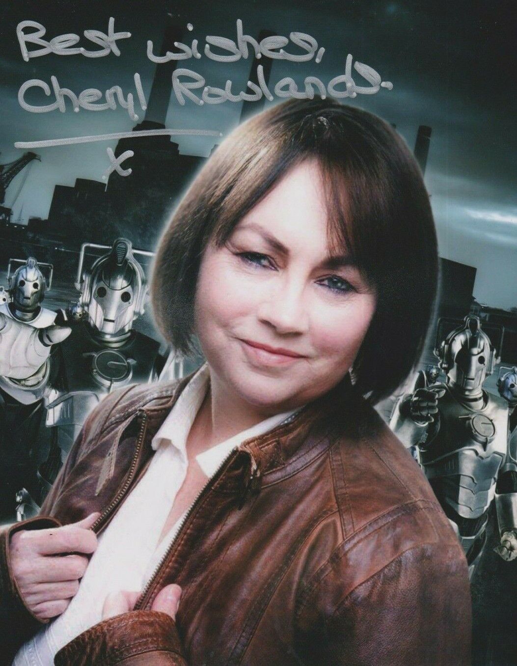 Cheryl Rowlands **HAND SIGNED** 10x8 Photo Poster painting ~ AUTOGRAPHED ~ Doctor Who