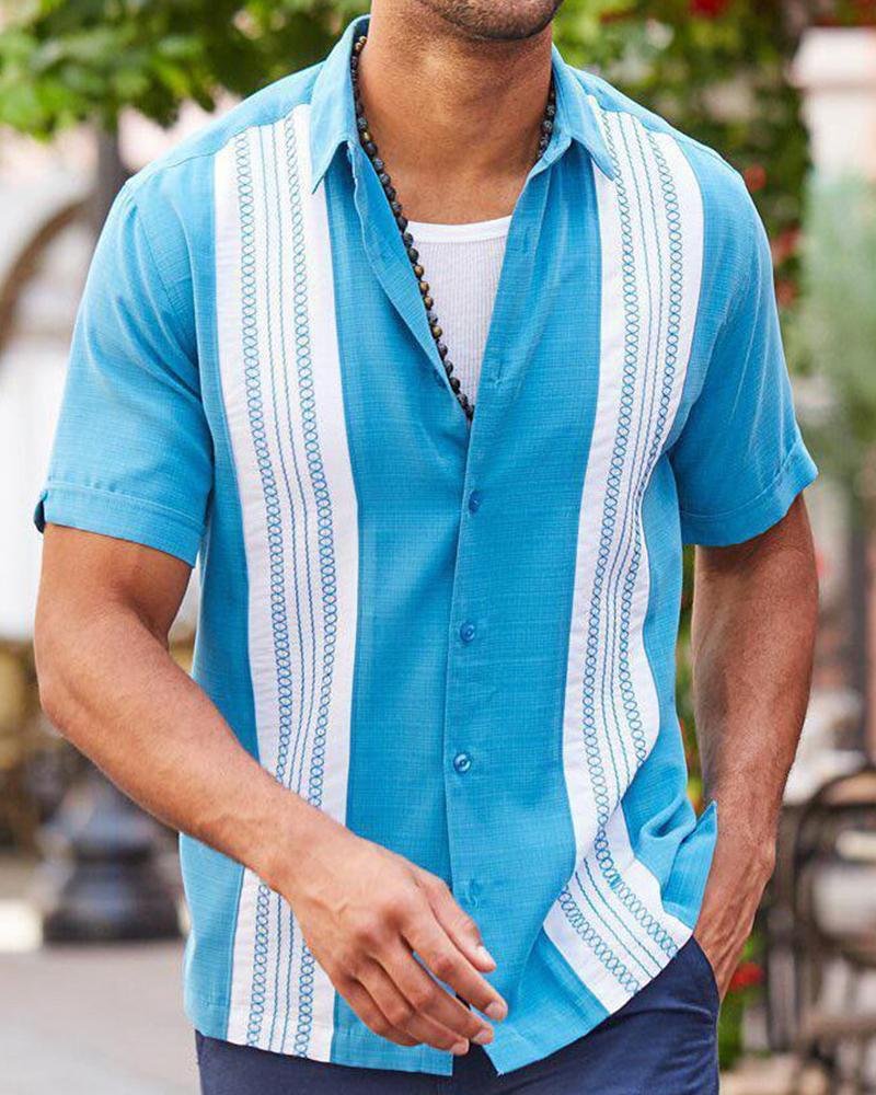 Fashion Solid Color Single-breasted Shirt