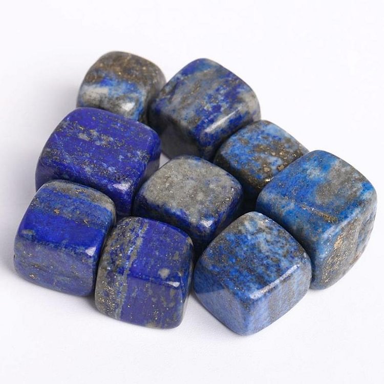 0.1kg Natural Polished Stones Blue Lapis Lazuli bulk tumbled stone Crystal Cubes