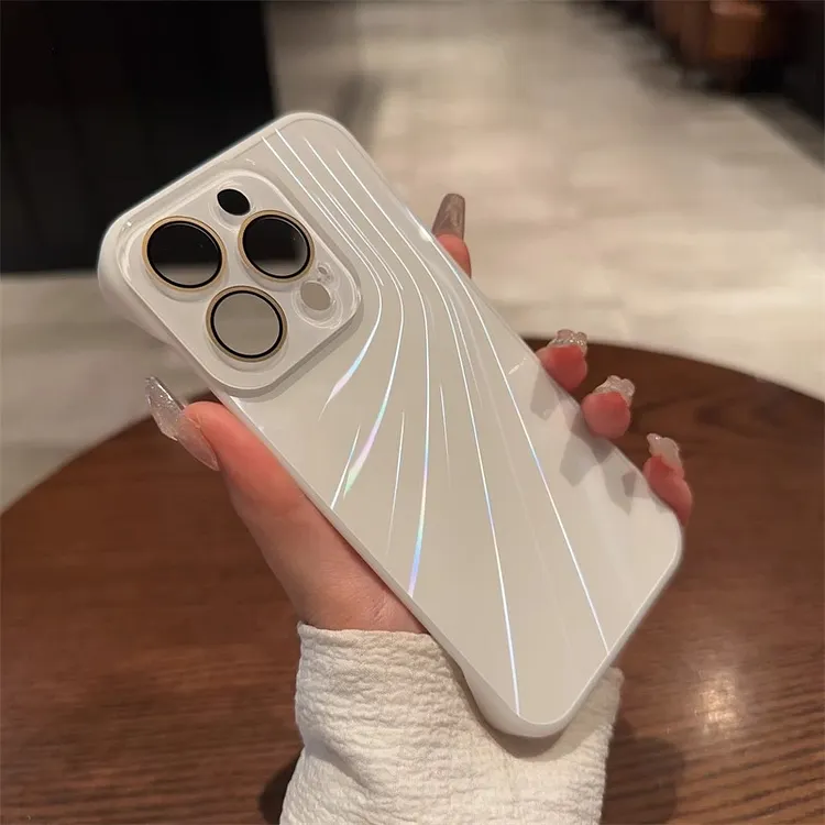 Stylish Borderless Lens Film Phone Case For iPhone