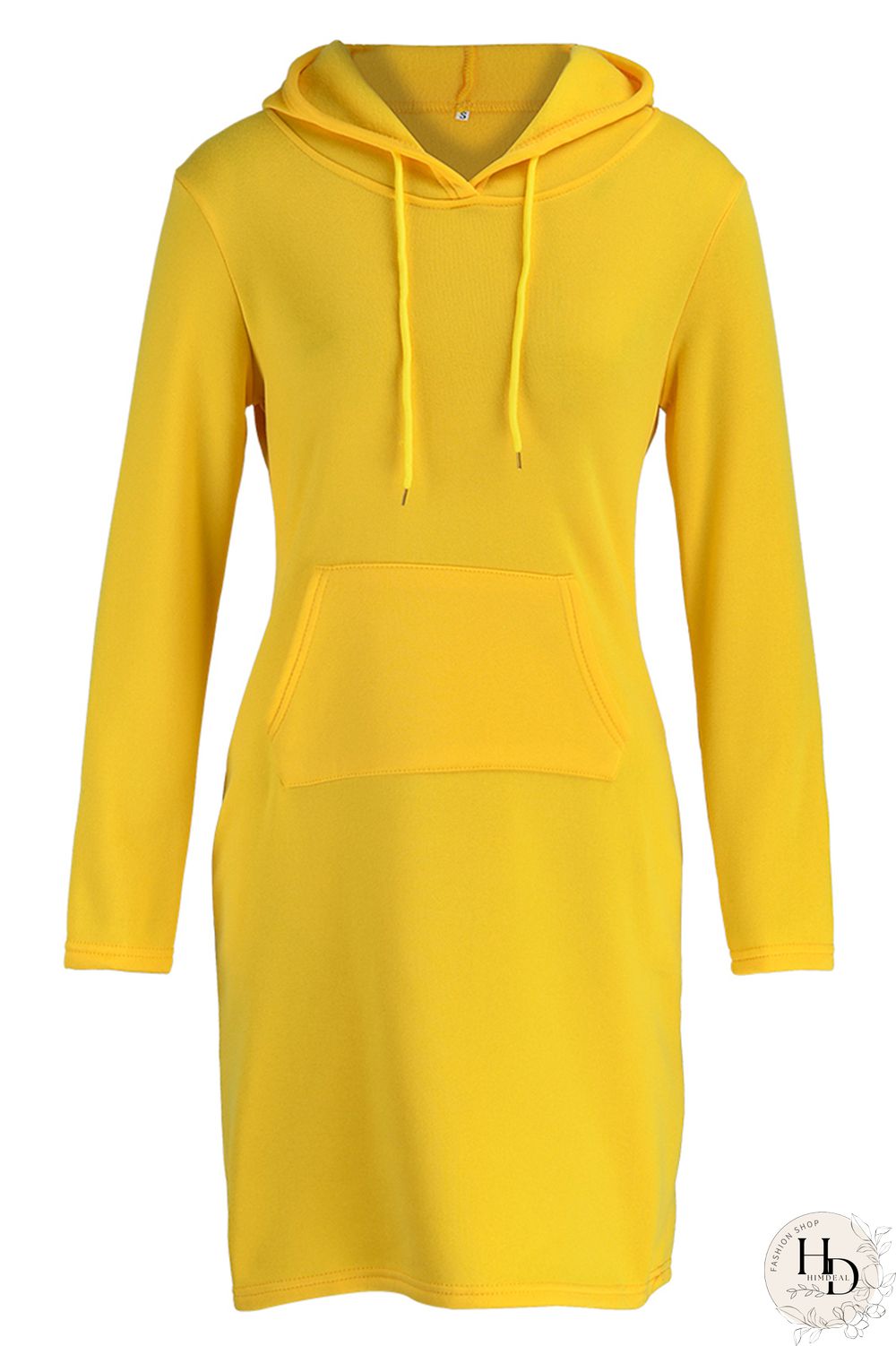 Black Fashion Casual Solid Patchwork Hooded Collar Long Sleeve Dresses