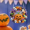 Halloween Pumpkin DIY Acrylic 5D Crystal Diamond Gem Art Hanging Ornament