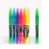 20PCS Erasable Oblique Head Color Fluorescent Pen Eraser School Season Student Office Stationery Highlighter