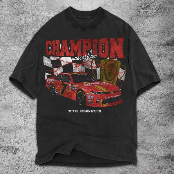 Racing Graphic Print Short Sleeve T-Shirt