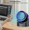 100 Level Portable Bladeless Fan USB Rechargeable Digital Display Desktop Fan