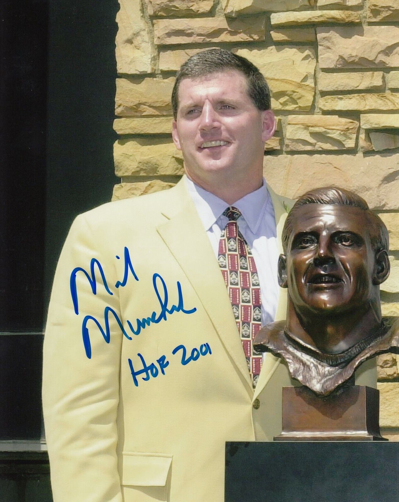 Mike Munchak #3 Photo Poster painting 8x10 Signed w/ COA Houston Oilers 033119