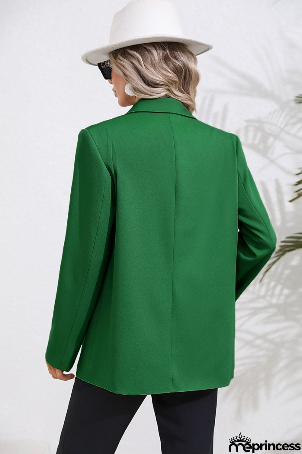 Lapel Collar Long Sleeve Blazer