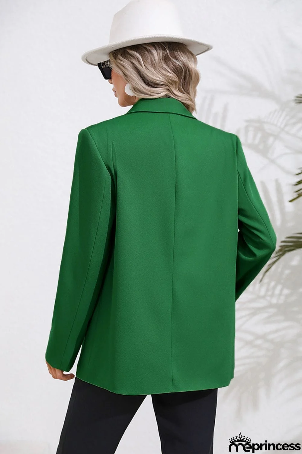 Lapel Collar Long Sleeve Blazer