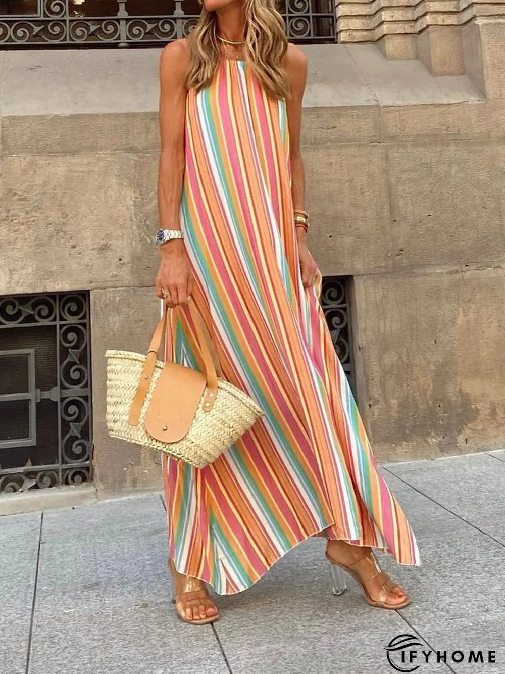 Halter Boho Weaving Dress | IFYHOME