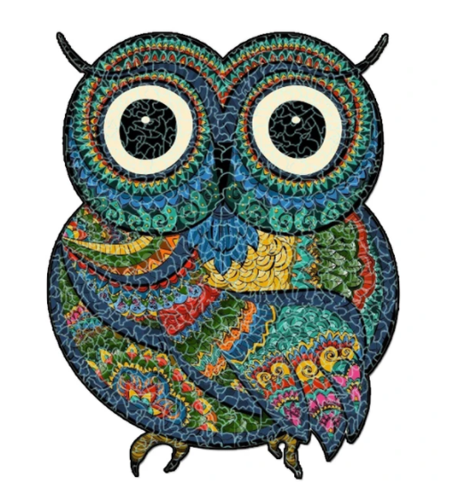 Jeffpuzzle™-JEFFPUZZLE™ Strange owl Jigsaw Puzzle