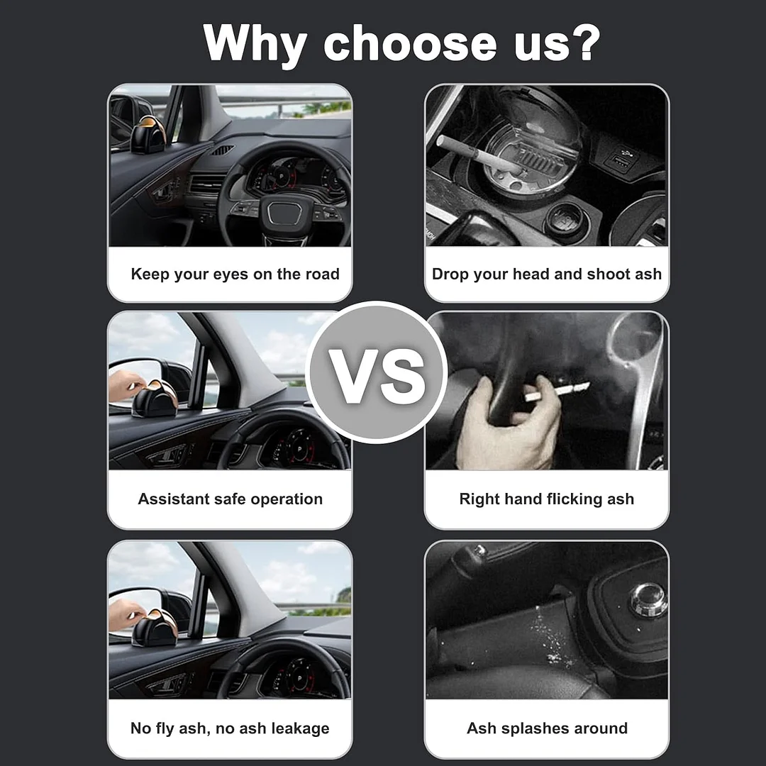 Car Ashtray with Lid-late model Car door Automotive Ashtray,Portable Ash Tray for Car