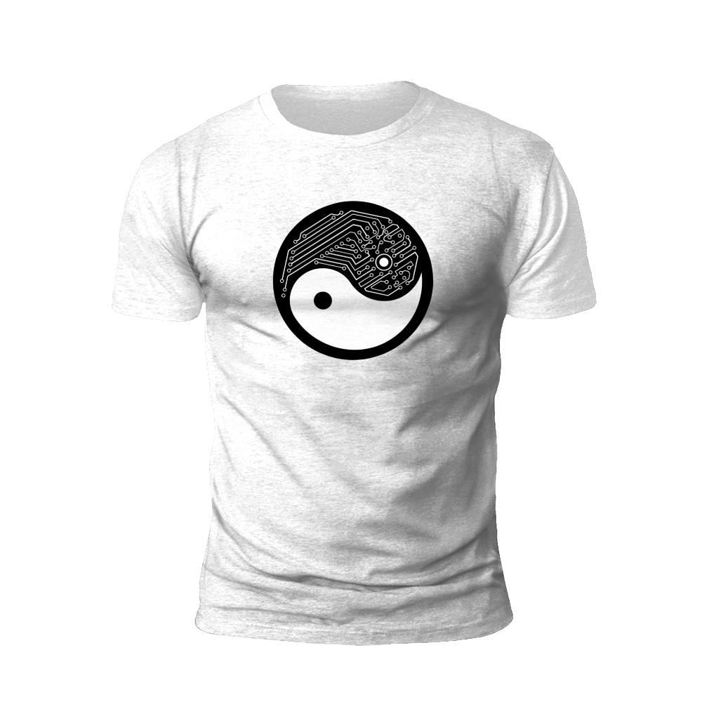 Yin Yang Circuits: Digital Harmony T-Shirt