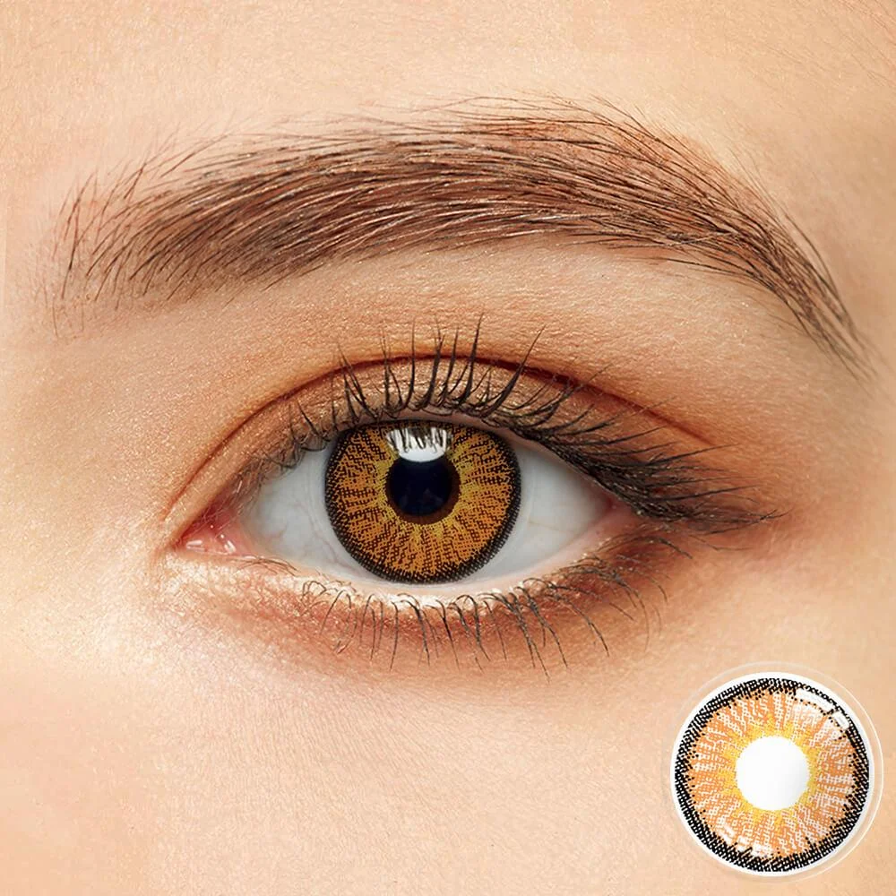 Neon Brown Contact Lenses