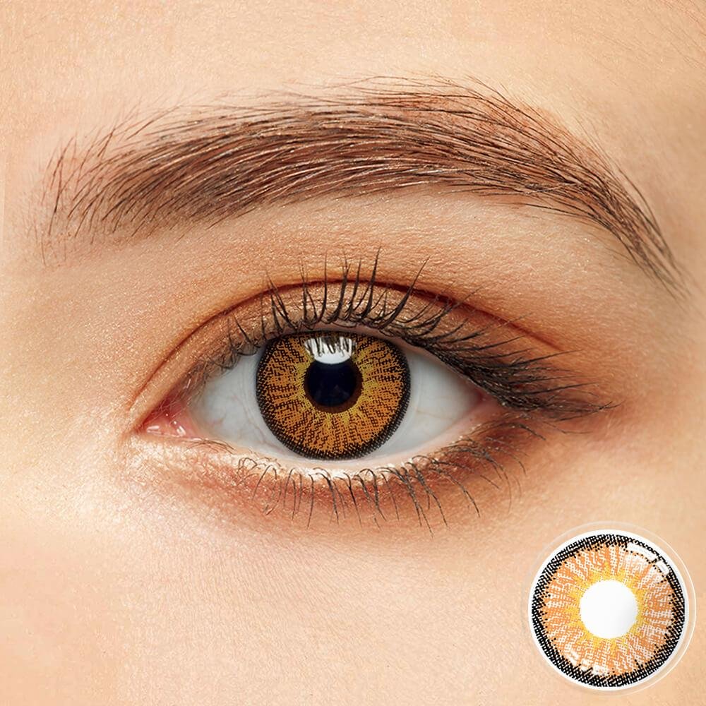 Neon Brown Contact Lenses