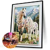 Diamond Painting-DIY Special Shaped Drill Pearl Painting Horse(30x40cm)