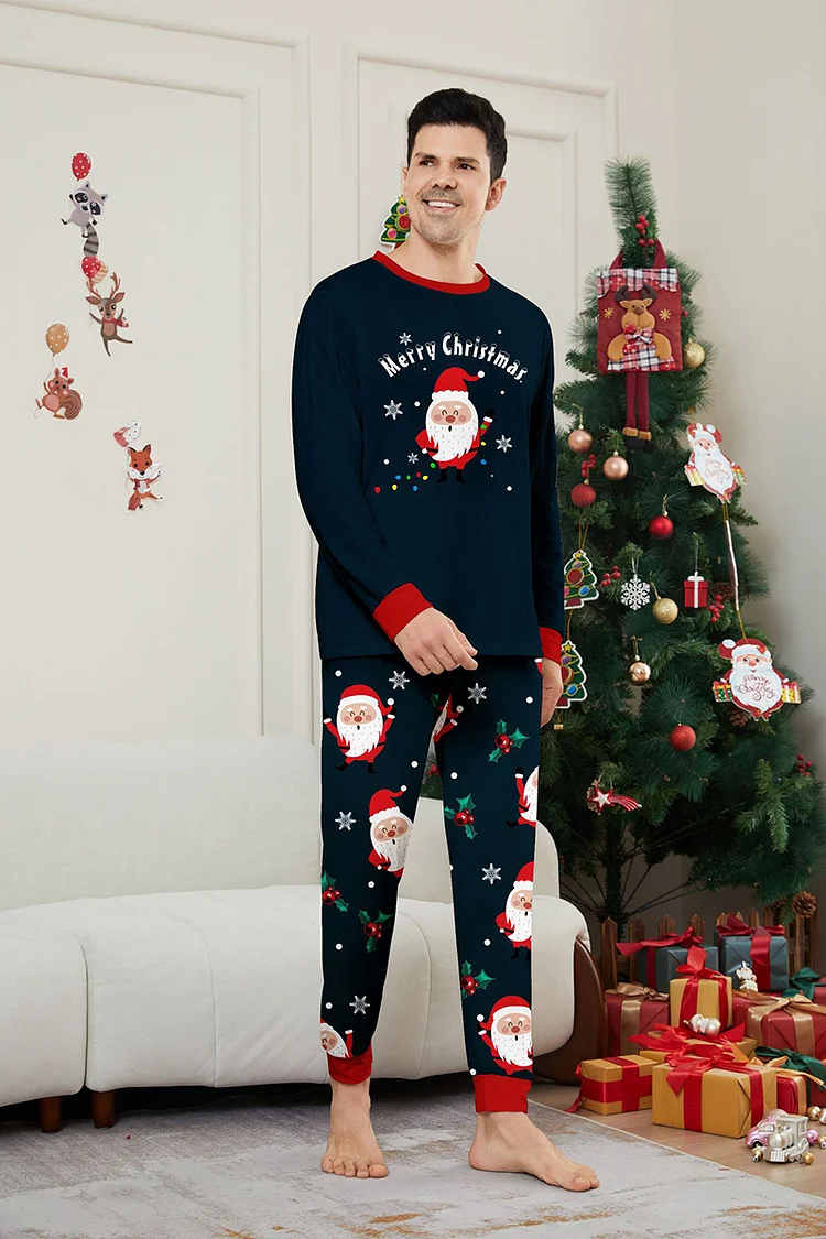 PASUXI Santa's Squad: Family Matching Santa Claus Pajamas huanwei